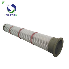 Eficacia alta plisada casquillo de goma de los bolsos de filtro diámetro de 153 * de 2000m m para el cemento