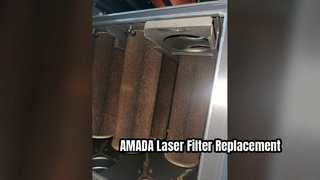 Reemplazo del filtro del colector de polvo láser AMADA