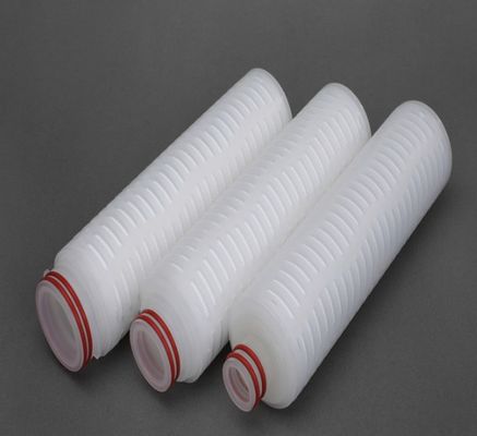 Cartucho de filtro plissado de PTFE hidrófobo Resistente a sustancias químicas a altas temperaturas