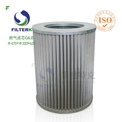 G6.0 Filtro de gases industriales de círculo Estos elementos de filtro pueden utilizarse en filtros fabricados por empresas como Pietro Fiorentini, Tartarini (Italia) e I