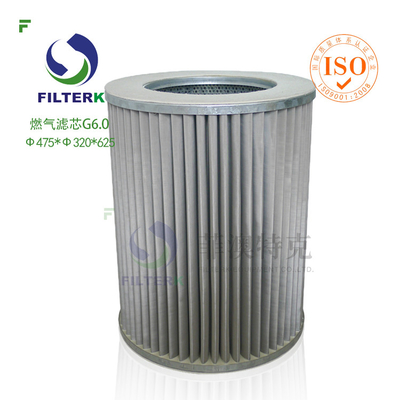 G6.0 Elemento de filtro de gas para filtro de gas natural fabricado WX154 / WX257 Reemplazo