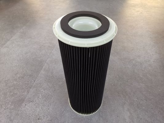 Filtro de aire de colector de polvo de poliéster antiestático cilíndrico para reemplazo de Amano