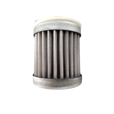 304/316L Cartuchos de filtro plissados resistentes a la corrosión a altas temperaturas de acero inoxidable en miniatura 1-100m Filtración de aceite
