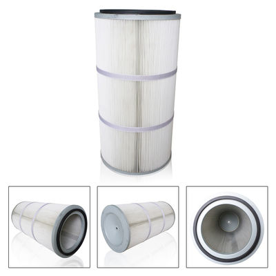 Cartucho del filtro de aire del poliéster PTFE de Spunbond cilíndrico