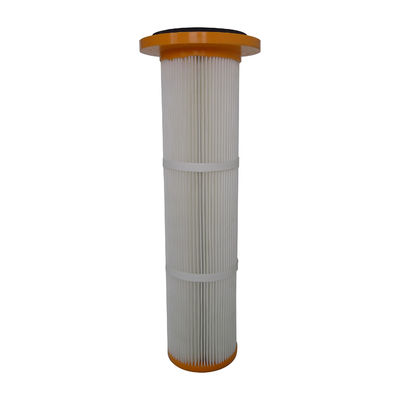 Top del poliuretano/filtro de bolso plisado inferior cilíndrico